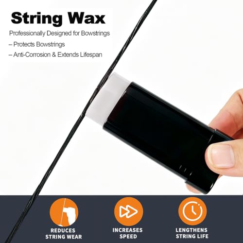 Natural Beeswax Bow String Wax - Waterproof Protection - White