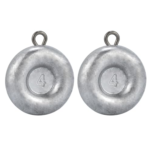 1oz Coin Sinkers Disc Weights for Catfishing - 5 Pack