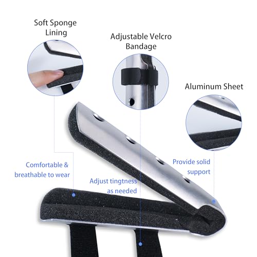 Finger Splint Support Brace for Injuries, Arthritis, Fractures - 3 Pack