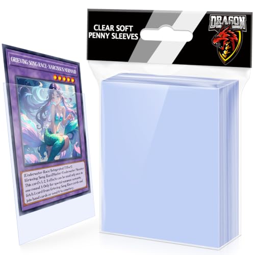 100ct Soft Penny Sleeves for Trading Cards - 66x91mm Standard Size - 100P