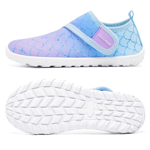 Toddler Water Shoes - Quick Dry Aqua Shoes for Kids - Mermaid