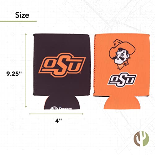 Oklahoma State Cowboys Can Insulator Beverage Holder - 4 Pack