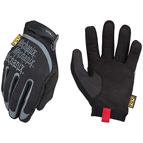 Mechanix Wear: Utility Work Gloves with Secure Fit, Touchscreen Capable, High Dexterity, Synthetic Leather Glove for Multi-purpose Use, Work Gloves for Men, Black (Black, X-Large)