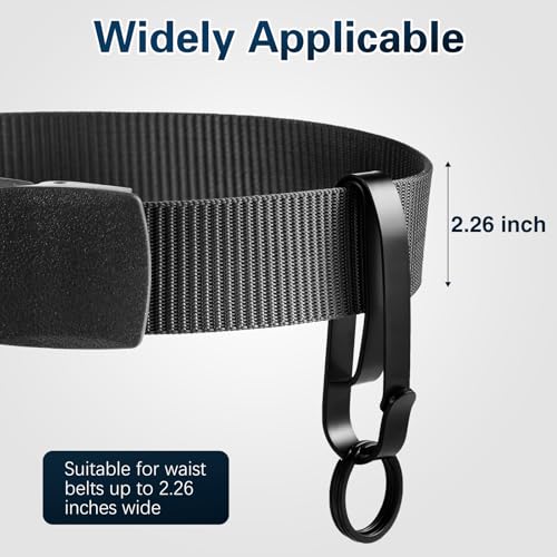 Premium Duty Belt Key Holder Clip - 2PCS Quick Release Key Keeper