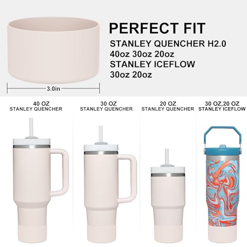 Silicone Boot Sleeve Cover for Stanley Quencher H2.0 & IceFlow - Rose Quartz