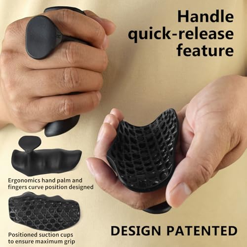 Rubber Gym Grips for Weightlifting - Ergonomic Hand Protection