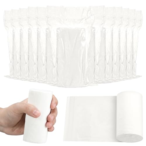 Affrolling 12 Rolls Travel Toilet Paper Packs Clear Coreless Soft Bathroom Tissue