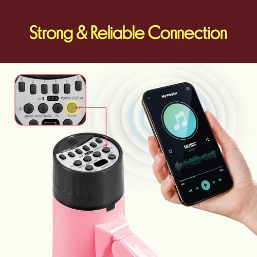 30W Rechargeable Megaphone with Bluetooth & Siren - 1000 Yard Range