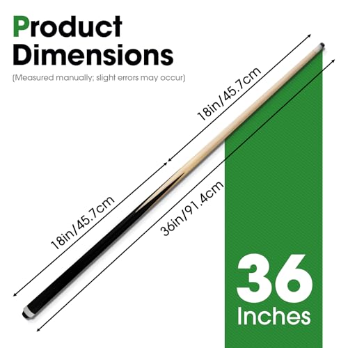 JAGTOP 36-Inch Pool Cues Set of 2 for Kids Teens & Adults – Birch Construction