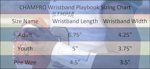 Wristband Playbook for Youth Athletes - White