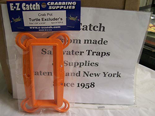 E-Z Catch 2-Pack Plastic Crab Pot Turtle Excluders 1-3/4" x 4-3/4" Floating