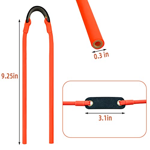 Slingshot Replacement Bands Set - 2 Pcs Elastic Tubular Bands for Outdoor Shooting