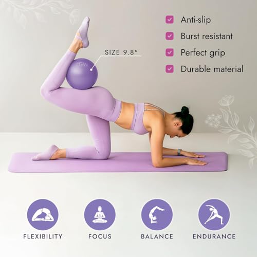 Pilates Ring and Ball Set - Luxury Purple | 10-in-1 Home Workout Kit