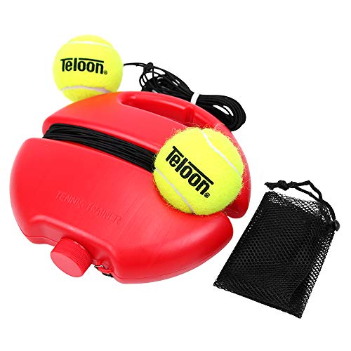 Solo Tennis Trainer with Rebound Ball & Portable Mesh Bag