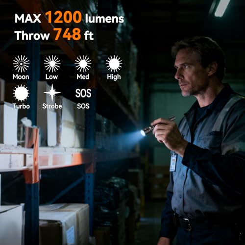 S22Pro EDC Tactical Dual Mode Rechargeable Flashlight, 1200 High Lumen Pen Light with 365nm UV Light, 2AA Dual Power Pocket LED Flashlight with Magnet for Car Repair Camping, Emergency, Outdoor