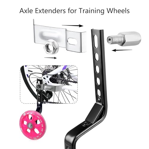 Axle Extenders for Training Wheels - Stabilizer Bolts for 12-20" Bicycles