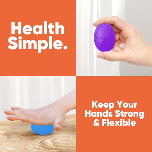 Stress Balls for Adults - 6 Pack Grip Strength Trainers