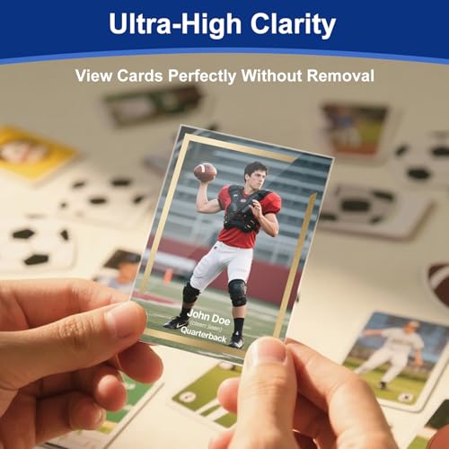 Soft Trading Card Sleeves - 100 Pack - Clear Top-Loading Protectors