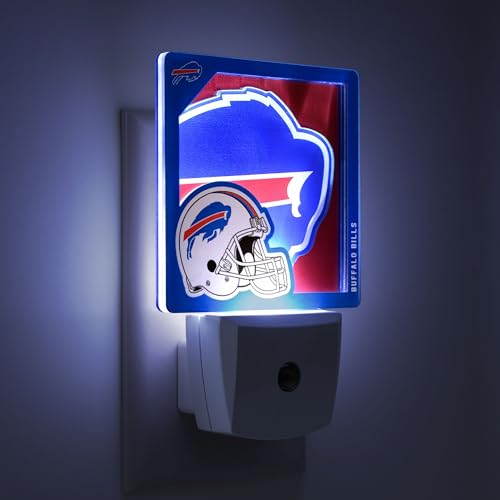 YouTheFan NFL Buffalo Bills Logo Night Light - 3D Team Spirit Lamp