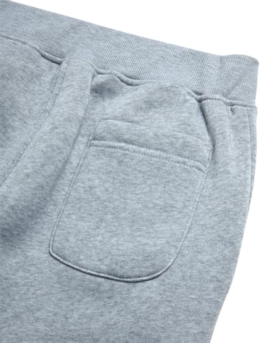 Fleece Jogger Pants for Little Boys - Heather Grey (Ages 4-7)