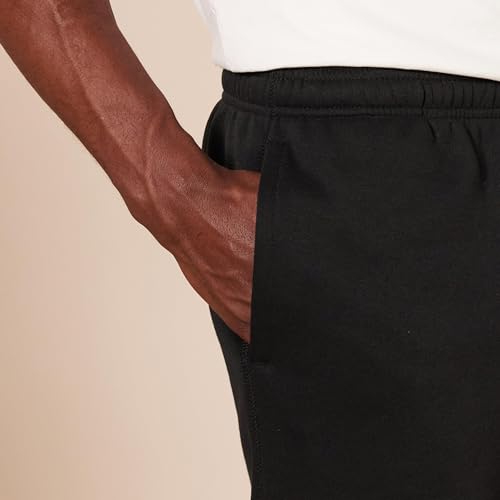 Men's Relaxed Straight Leg Fleece Sweatpants with Drawstring