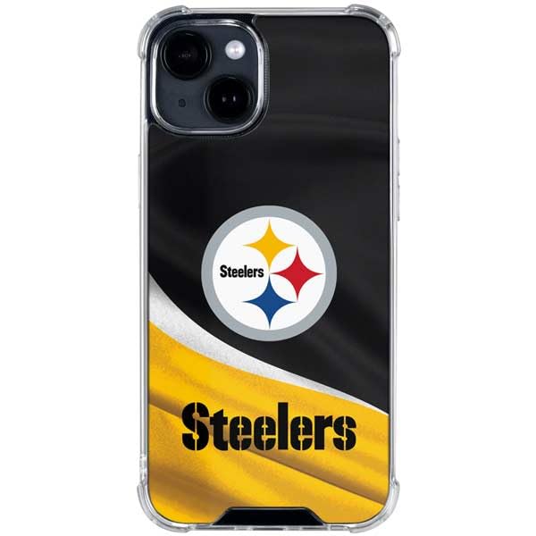 NFL Pittsburgh Steelers Clear Phone Case for iPhone 15