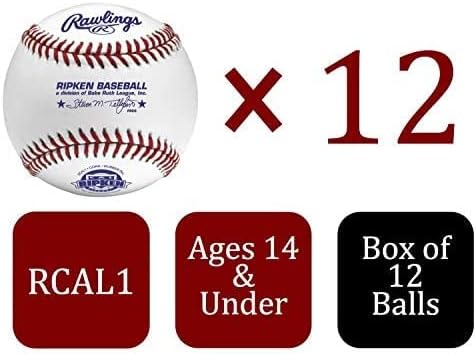 Rawlings Cal Ripken Baseballs - Competition Grade RCAL1 for Youth 14U | Multiple Count Options