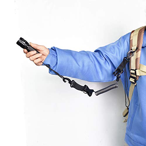 Stainless Steel Coiled Diving Lanyard with Quick Release Buckle