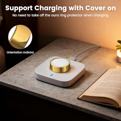 TPU Ring Cover for Oura Ring Gen 4/3 - Gold, Size 8 (3 Pack)