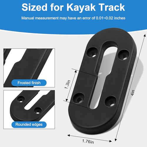 Kayak Track Rail Mount - Low Profile 4-Inch for Accessories