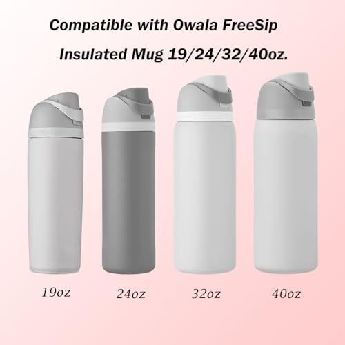 6-Pack Silicone Replacement Gaskets for FreeSip Water Bottle - Clear