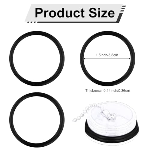 Boat Armor Filler Cap O-Rings - 1.5 Inch Rubber Seal Gaskets (3-Pack)