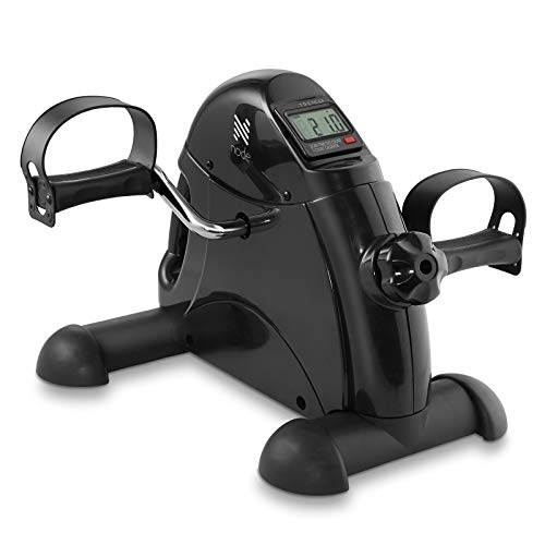 Under Desk Exercise Bike Pedal Exerciser with LCD Display & Adjustable Tension