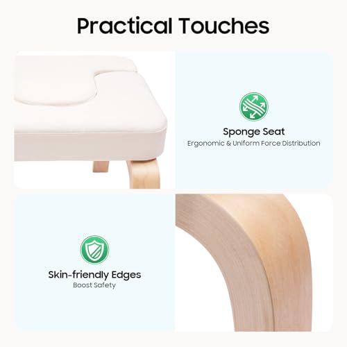 Yoga Headstand Bench for Beginners - Inversion Stool with Cushion