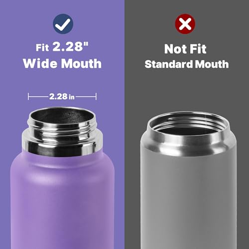 Diumepo BPA-Free Replacement Straw Cap for Hydro Flask Water Bottles