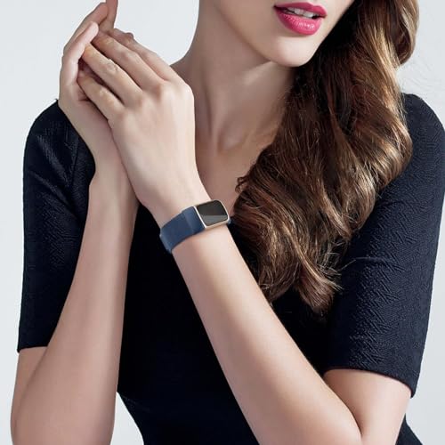 Stainless Steel Mesh Loop Band for Fitbit Charge 6 - Blue