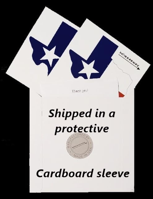 Texas Flag Stickers - 5.5 x 5.5 Vinyl Decals (2 Pack)