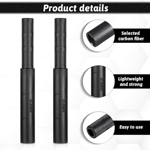 Golf Club Shaft Extender - 2PCS Carbon Fiber 5in Length
