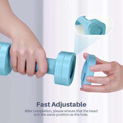 Adjustable Dumbbell Set for Women - 4 in 1, 2-5 lb, Blue