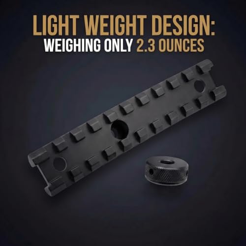 Picatinny Rail Scope Mount for Versatile Optics - 12 Slots