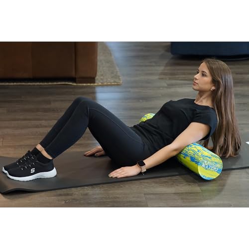 Soft/Medium Foam Physical Therapy Roller - 12" Half Round