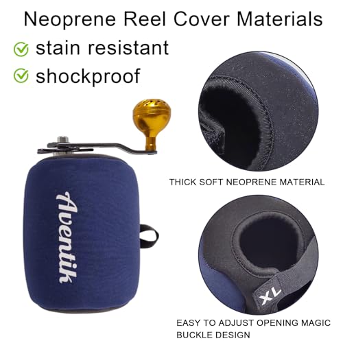 Neoprene Fishing Reel Cover - Protects Trolling Reels 800-6000 Series