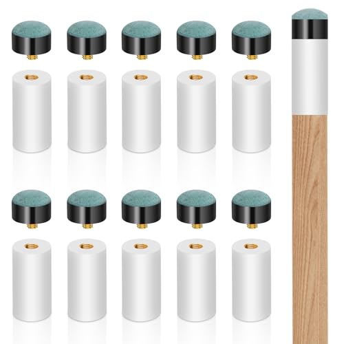 Billiard Cue Tips Replacement Set - 12mm & 13mm, 10pcs