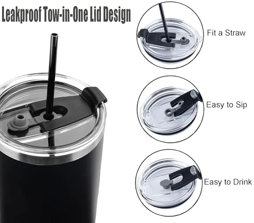 40 oz Replacement Tumbler Lid for Stanley Adventure Quencher - Black