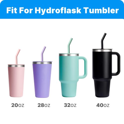 Press-In Straw Replacement for Hydro Flask Tumbler - Pink
