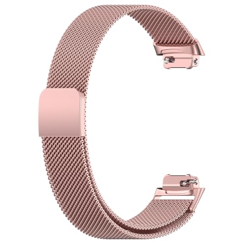 Stainless Steel Magnetic Fitness Tracker Band for Fitbit Inspire 3 - Adjustable Replacement Strap