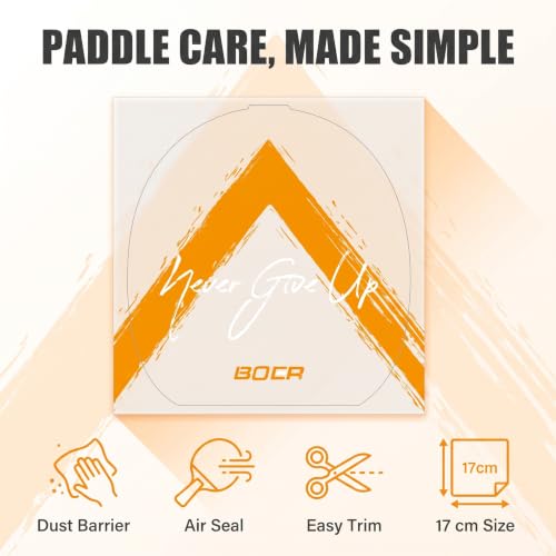 2 Pack Table Tennis Paddle Protective Film Sheets - 6.7"