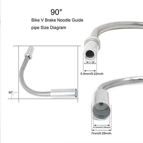Bicycle Brake Noodle Cable Guide Pipe Set - 12 Pieces
