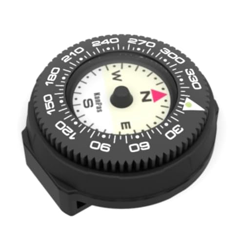 Mini Button Compass with Turnable Bezel for Watchbands