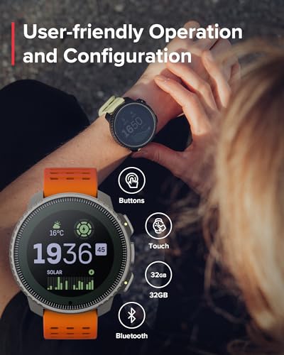 SUUNTO Vertical GPS Sports Watch - Solar Charging, Canyon Titanium